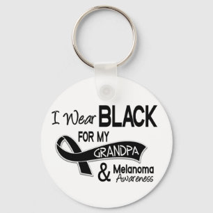 Chaveiro Eu visto o preto para minha melanoma do vovô 42