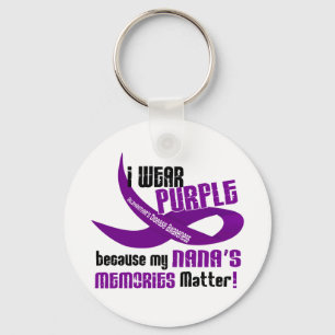 Chaveiro Eu visto o roxo para as memórias 33 da minha Nana