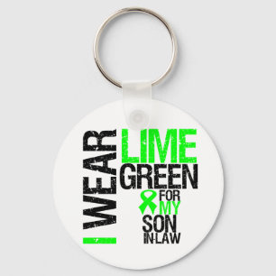 Chaveiro Eu visto o verde limão para meu linfoma do genro