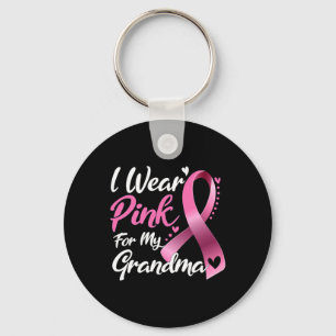 Chaveiro Eu Visto Rosa Para A Consciência Do Cancer Da Minh