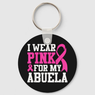 Chaveiro Eu Visto Rosa Para Minha Consciência Do Cancer Da
