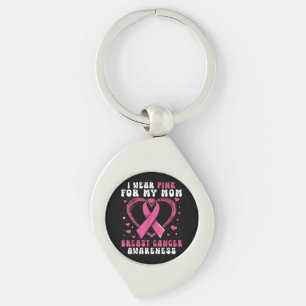 Chaveiro Eu Visto Rosa Para Minha Mãe Cancer Sensibilização