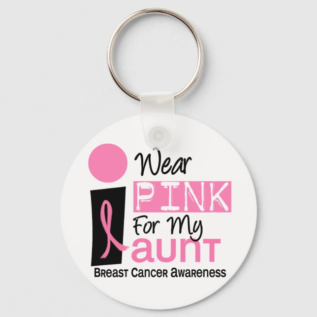 Chaveiro Eu Visto Rosa Para O Cancer Da Minha Tia 9 (Frente)