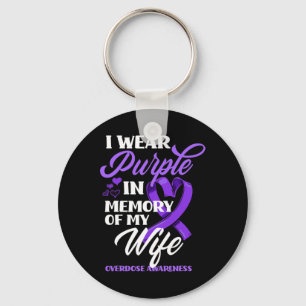 Chaveiro Eu Visto Roxo Em Memória Da Minha Esposa Sobredosa