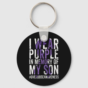 Chaveiro Eu Visto Roxo Para Minha Fita De Sensibilização Po