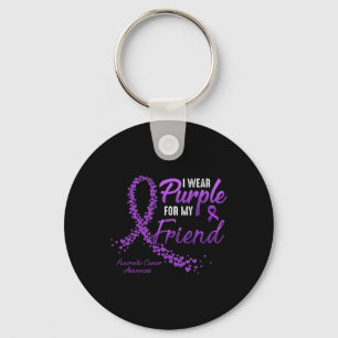 Chaveiro Eu Visto Roxo Para O Amigo Câncer de pâncreas Awar