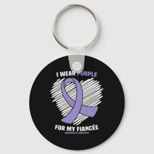Chaveiro Eu Visto Roxo Pela Minha Fiança Fibromialgia Aware