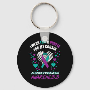 Chaveiro Eu Visto TealandPurple Para O Meu Primo, Evitar O