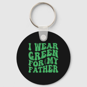Chaveiro Eu Visto Verde Para A Consciência Mental Do Meu Pa
