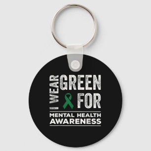 Chaveiro Eu Visto Verde Para Homens Meses De Consciência Da