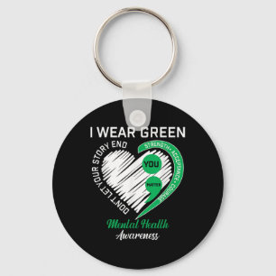 Chaveiro Eu Visto Verde Para Sensibilizar A Saúde Mental