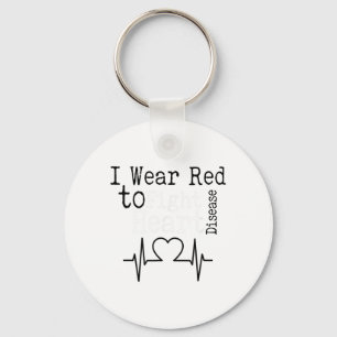 Chaveiro Eu Visto Vermelho Para Combater A Consciência Da D