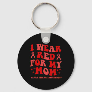 Chaveiro Eu Visto Vermelho Para Minha Mãe Doença Cardíaca E