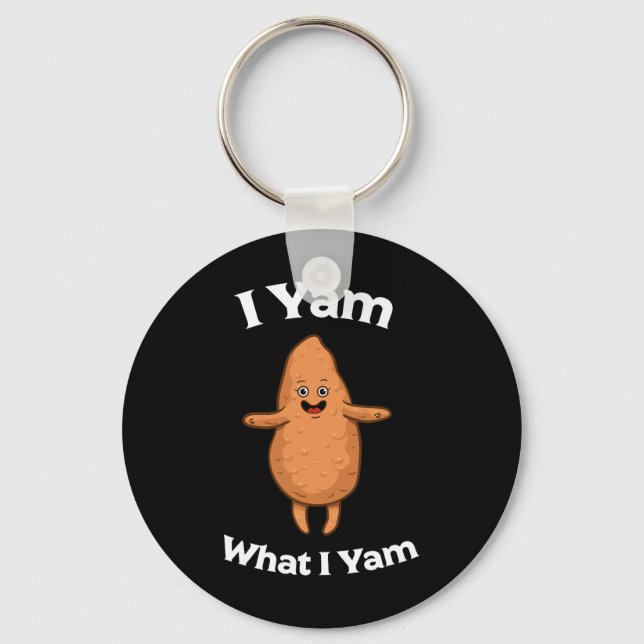 Chaveiro Eu Yam O Que Eu Yam Shirt - Dançando Batata Doce D (Frente)