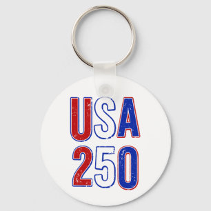 Chaveiro EUA 250º Aniversário 1776-2026 Patriótico American