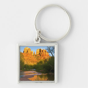 Chaveiro EUA, Arizona. Cathedral Rock ao pôr do sol