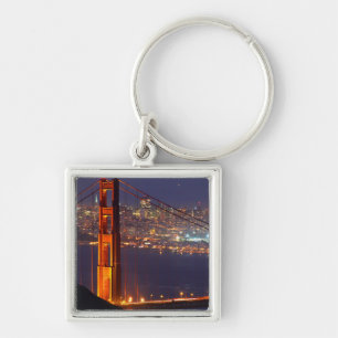 Chaveiro EUA, Califórnia. Golden Gate Bridge à Noite