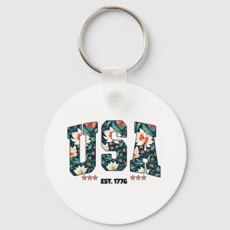 Chaveiro EUA est. T-Shirt 1776
