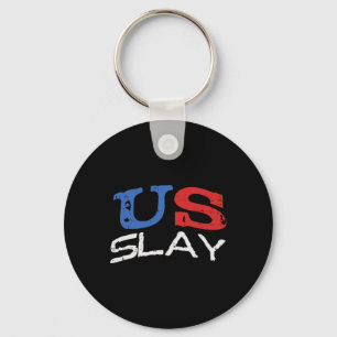 Chaveiro Eua Slay Engraçado Usa 4 De Julho América Patrióti