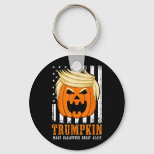 Chaveiro EUA Trumpkin Faça o Halloween Grande Novamente Eng