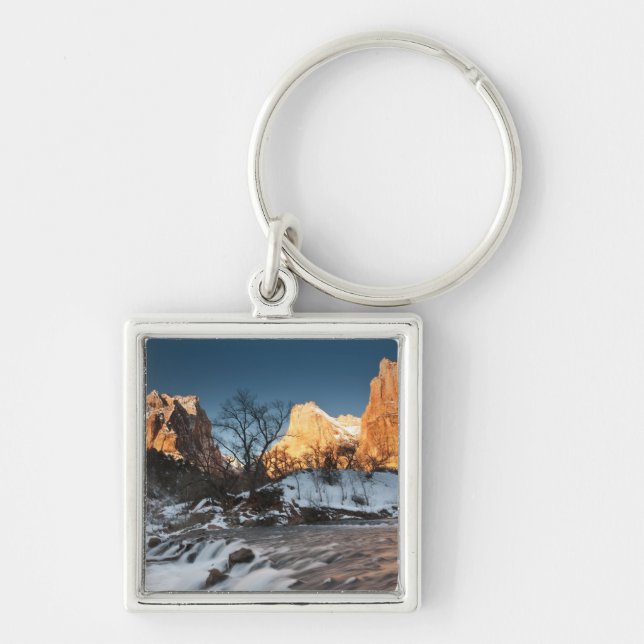 Chaveiro EUA, Utah, Zion National Park. Nascer do sol das m (Frente)