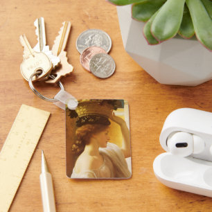 Chaveiro Eucharis - Menina com uma Cesta de Frutas por Leig