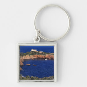 Chaveiro Europa, França, Theoule-sur-Mer. Um telhado de tel