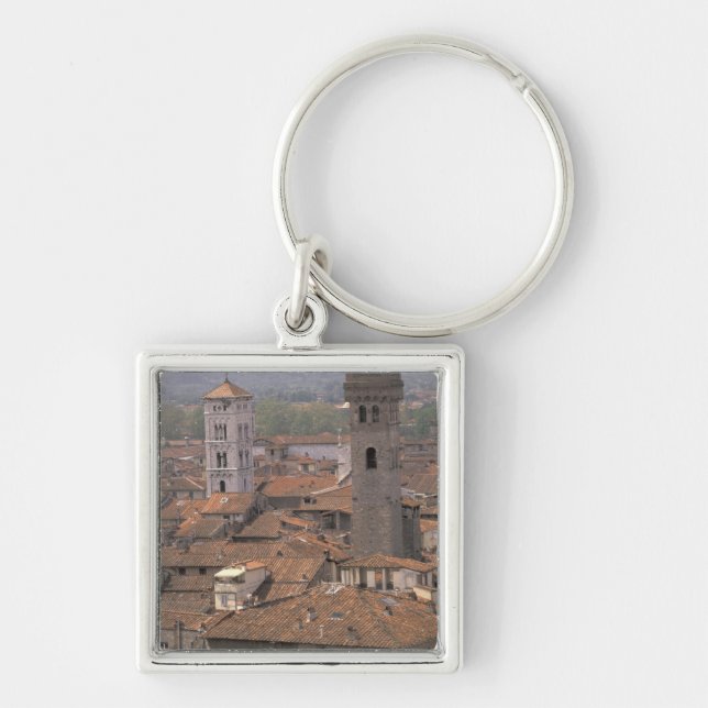 Chaveiro Europa, Itália, Toscana, Lucca, Panorama da cidade (Frente)