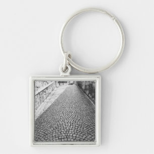 Chaveiro Europa, Suíça, Zurique. Rua empedrada,