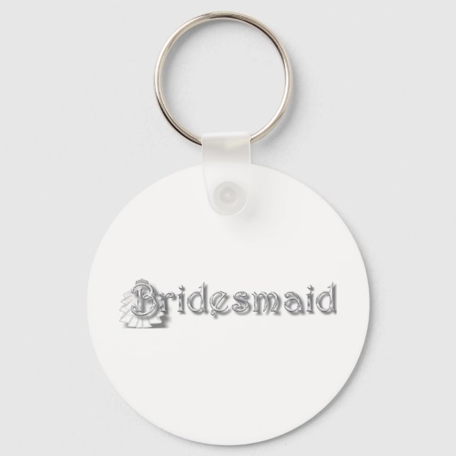 Chaveiro Europeia Bridesmaid ♥ Divertido para a festa do Ba (Frente)