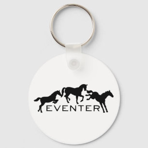 Chaveiro Eventer com os três cavalos de salto