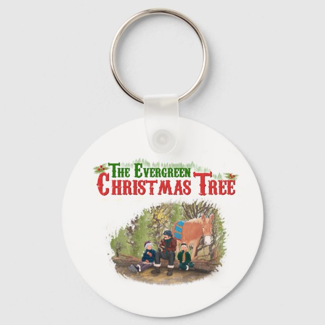Chaveiro Evergreen Christmas Tree Keychain  (Frente)