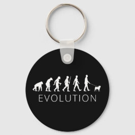 Chaveiro Evolução do Proprietário da raça Pug dog