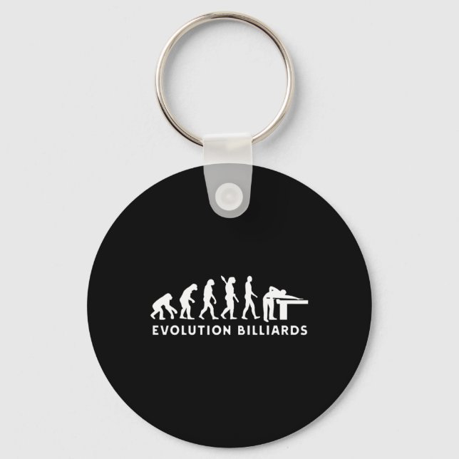 Chaveiro Evolution Human Billiards Gentleman Jogando Billia (Frente)
