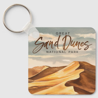 Chaveiro Excelente Sand Dunes National Park Watercolor Art
