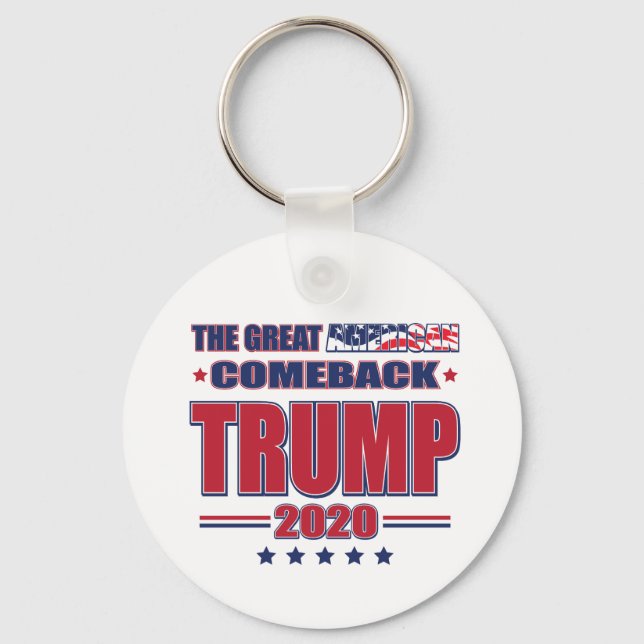 Chaveiro Excelente Trump 2020 Keep America (Frente)