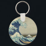 Chaveiro Excelente Wave de Kanagawa<br><div class="desc">O famoso recorte de Katsushika Hokusai</div>