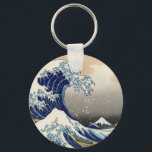 Chaveiro Excelente Wave de Kanagawa<br><div class="desc">Por Katsushika Hokusai</div>