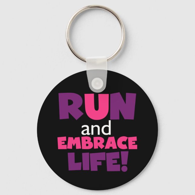 Chaveiro Executar Embrace Life Pink (Frente)