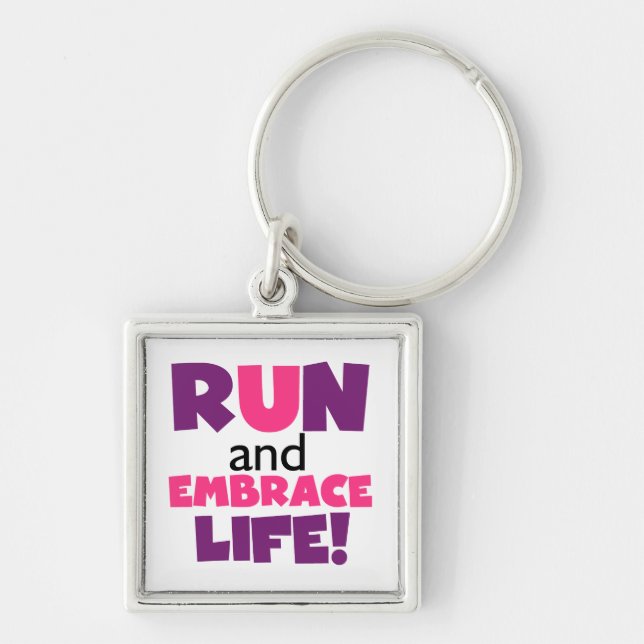 Chaveiro Executar Embrace Life Pink (Frente)