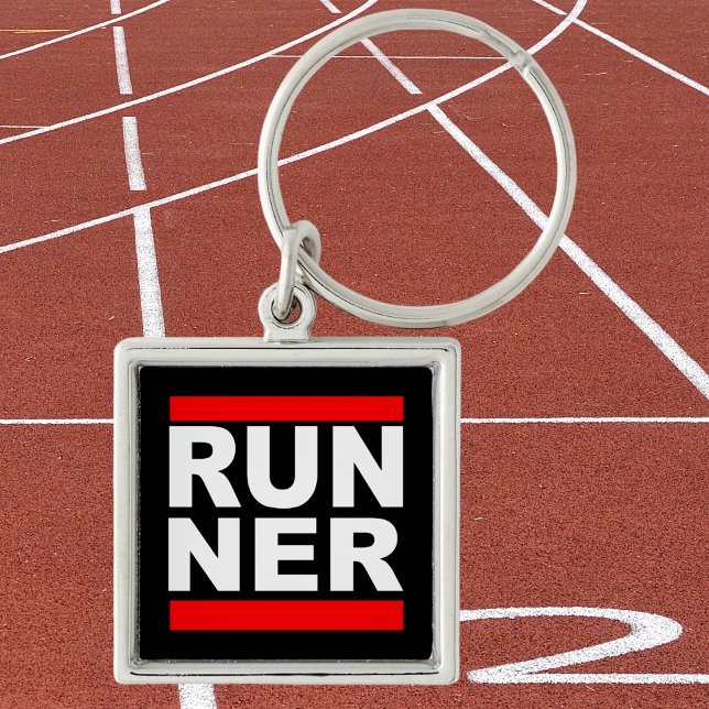 Chaveiro Execute Ner Funny Hip Hop Executando Sátira (Unlock your potential with our sleek 'run-ner' keychain.)