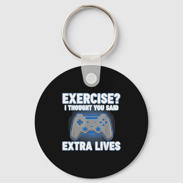 Chaveiro Exercício Eu Achei Que Você Disse Vidas Extras Jog (Frente)