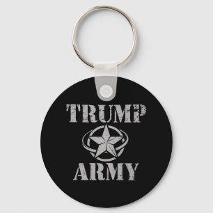 Chaveiro Exército de Trump 47º Presidente dos EUA Vintage R