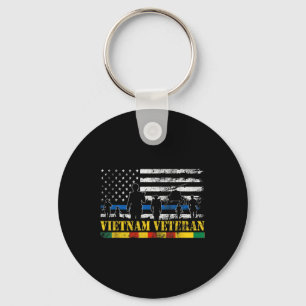 Chaveiro Exército dos EUA Vietnã Veterano Americano Bandeir