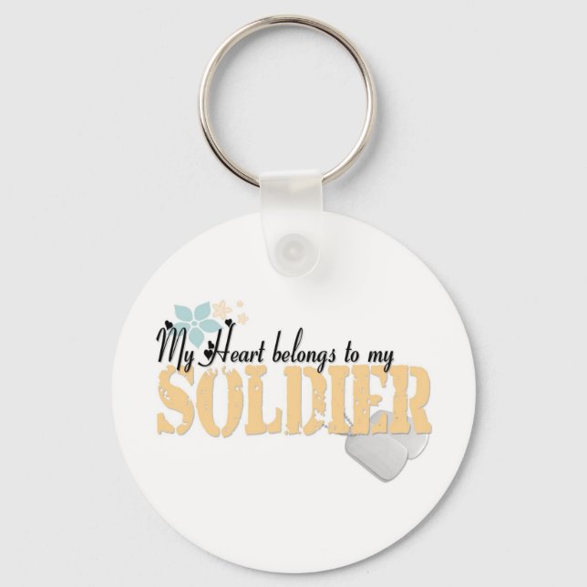 Chaveiro Exército meu coração1 (Frente)