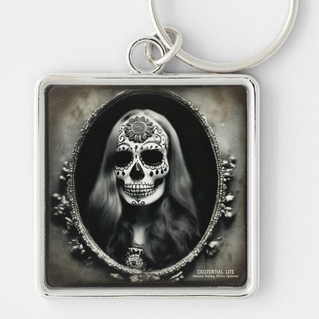 Chaveiro EXISTENCIAL LITE Vintage Femme Skull 5 (Frente)