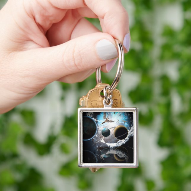 Chaveiro Exoplanetas e Terra (Mão)