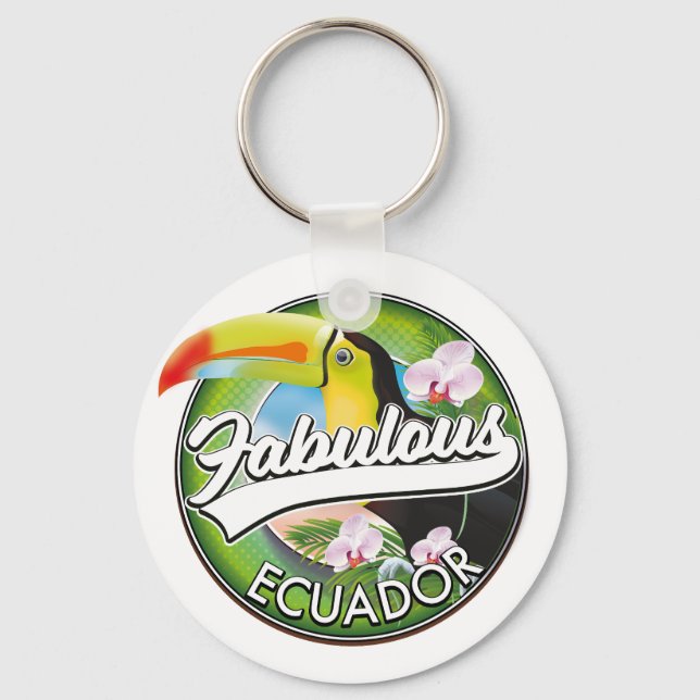 Chaveiro Explore logotipo fabuloso do Equador (Frente)
