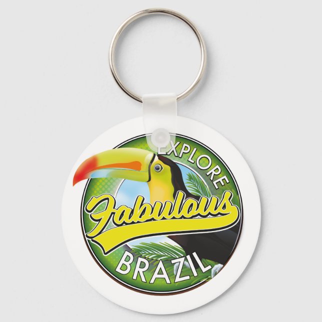 Chaveiro Explore o fabuloso logotipo do Brasil (Frente)