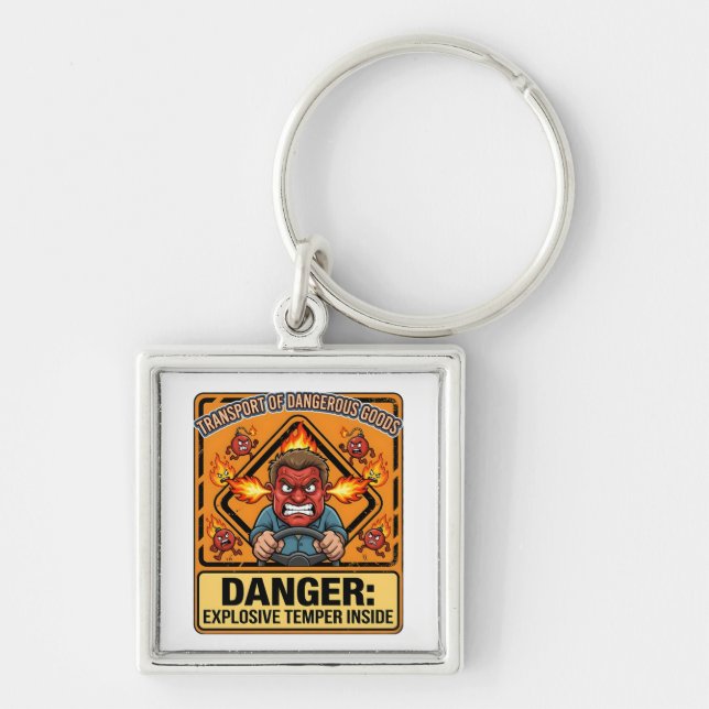 Chaveiro Explosive Temper Trucker | ADR Hazmat (Frente)